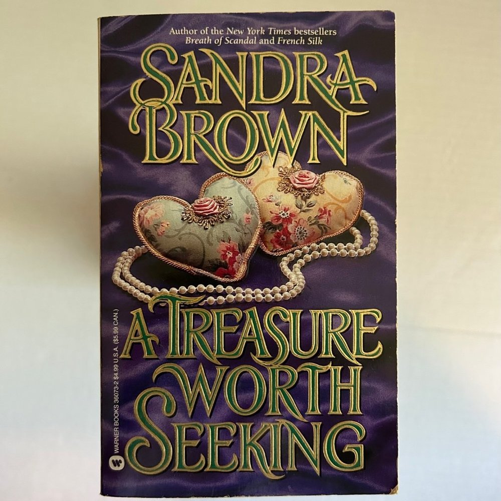 A Vintage New Copy of "A Treasure Worth Seeking” by Sandra Brown, 1992
